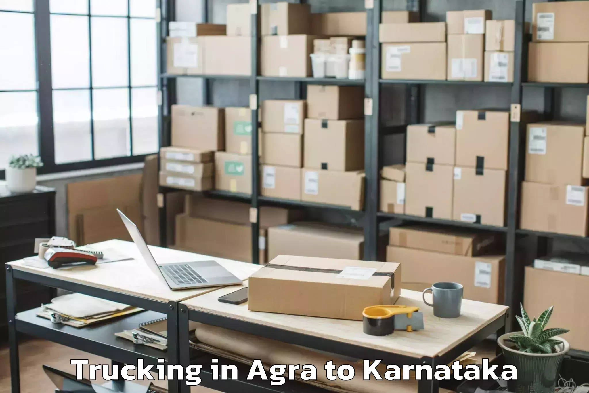 Easy Agra to Gajendragad Trucking Booking